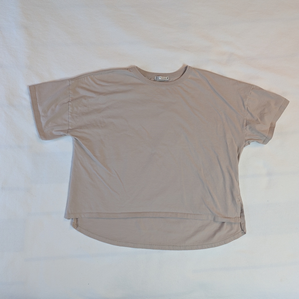 Zara Light Taupe T-Shirt